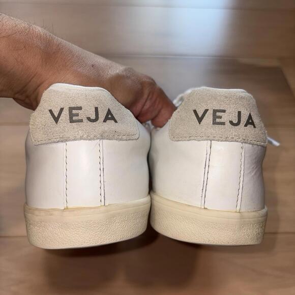 VEJA Esplar Women’s Size 9 White Leather Low Top Sneakers Casual Shoes - Picture 6 of 8